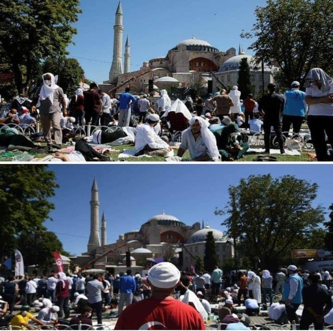 Erdogan joins thousands at Istanbul’s Hagia Sophia for first prayers in 86 years