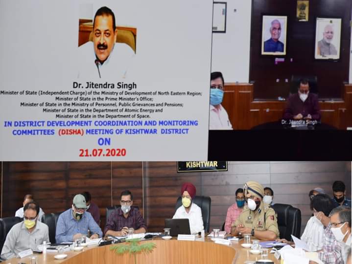 Dr. Jitendra Singh chairs DISHA meeting, reviews achievements under CSS in Kishtwar.