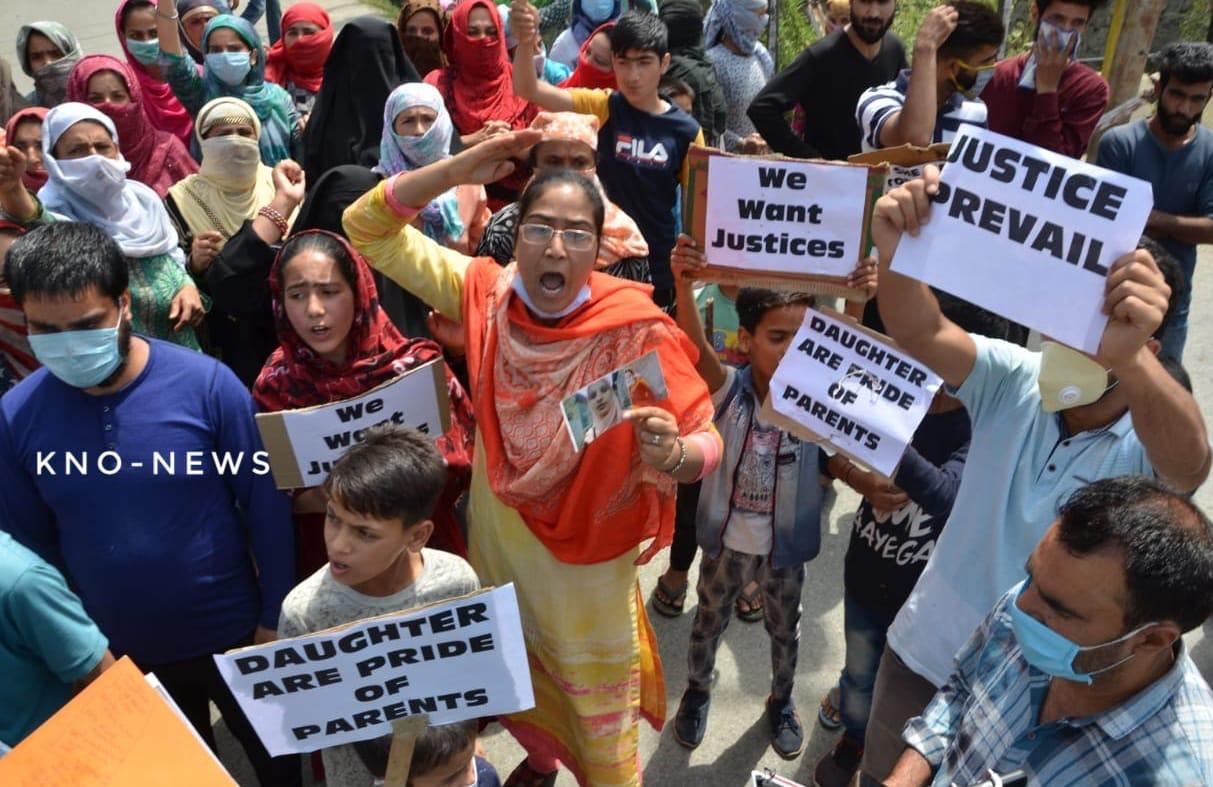 Bandipora suicide case: Family members of deceased woman stage protest, demand punishment to ‘culprits’