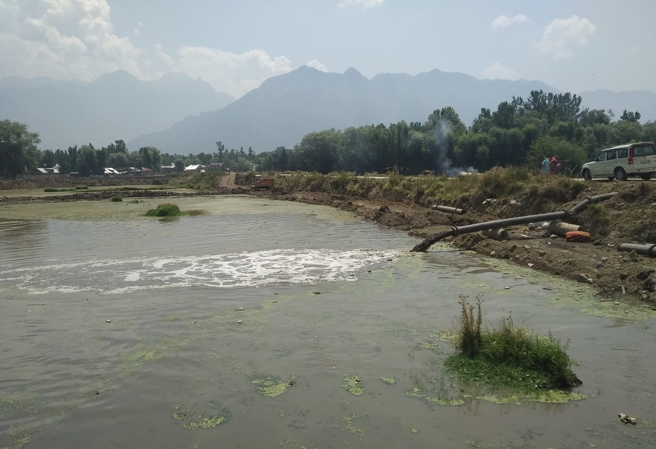 Dredging of Settling Basin at Teilbal by LAWDA