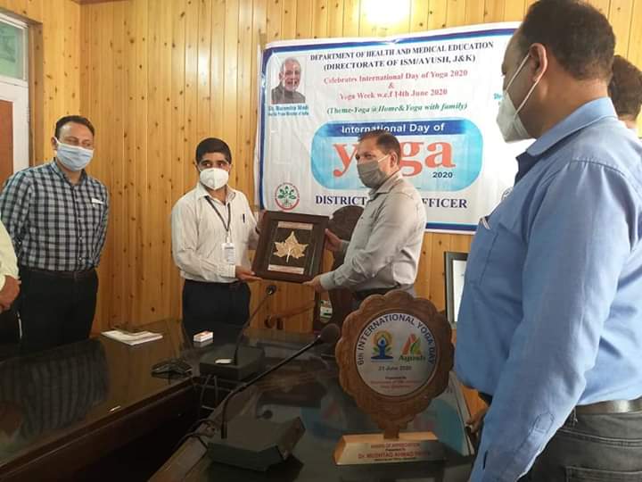 AYUSH Department Ganderbal Received Appriciation from DDC Ganderbal