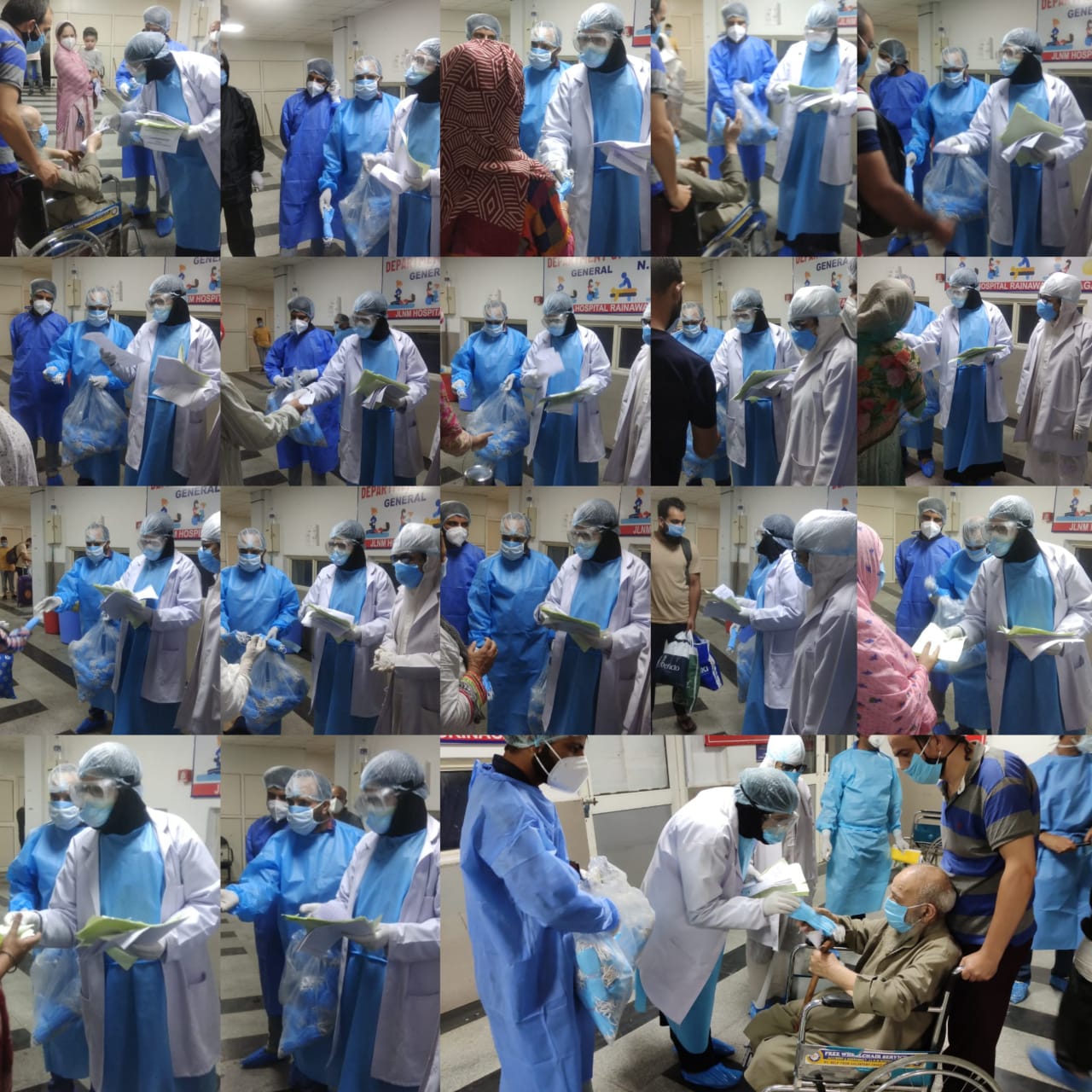Thirty Eight (38) COVID-19 patients include 7 Gynae & 2 new born babies recovered at JLNM hospital Srinagar and were discharged today