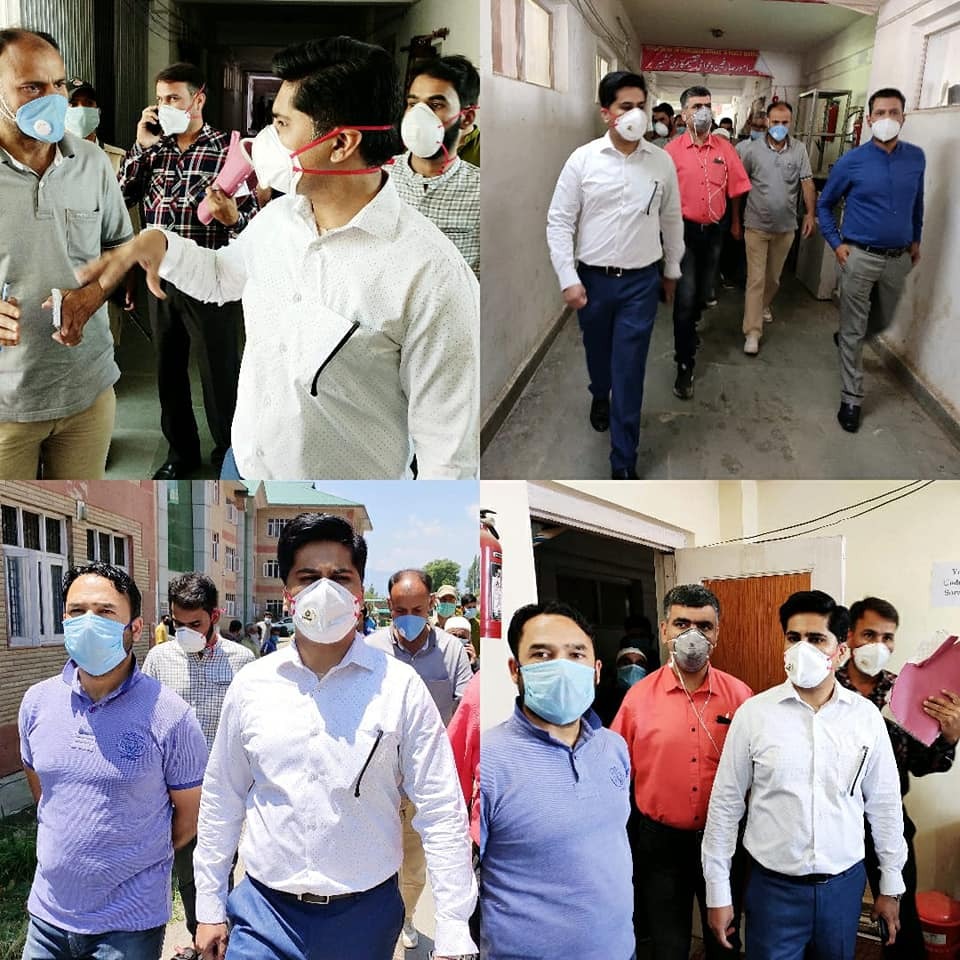 DDC Bandipora makes surprise inspection to Govt Offices at Mini-Secretariat