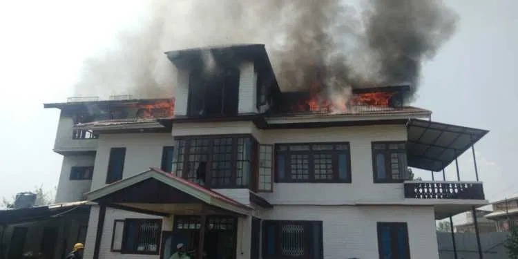 House gutted in fire mishap