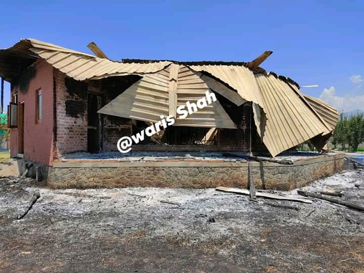 Tourist reception centre set ablaze in Anantnag, police commence investigation.
