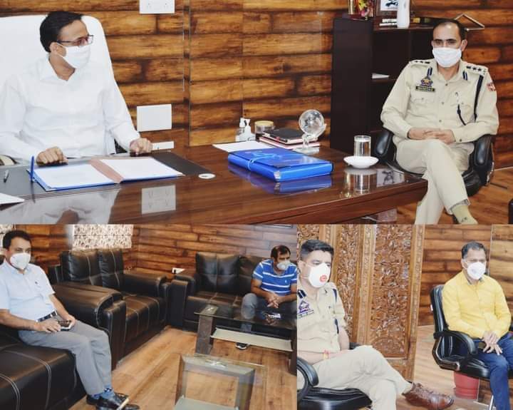 District Magistrate Doda reviews law and order situation and implementation of COVID-19 restrictions in the District