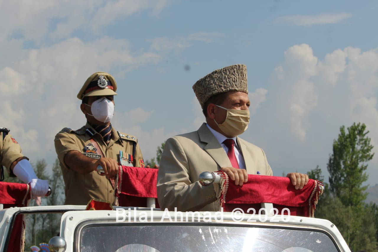 74th INDEPENDENCE DAY 2020 CELEBRATED IN DISTRICT GANDERBAL WITH COVID-19 NORMS AND SAFETY PROTOCOLS