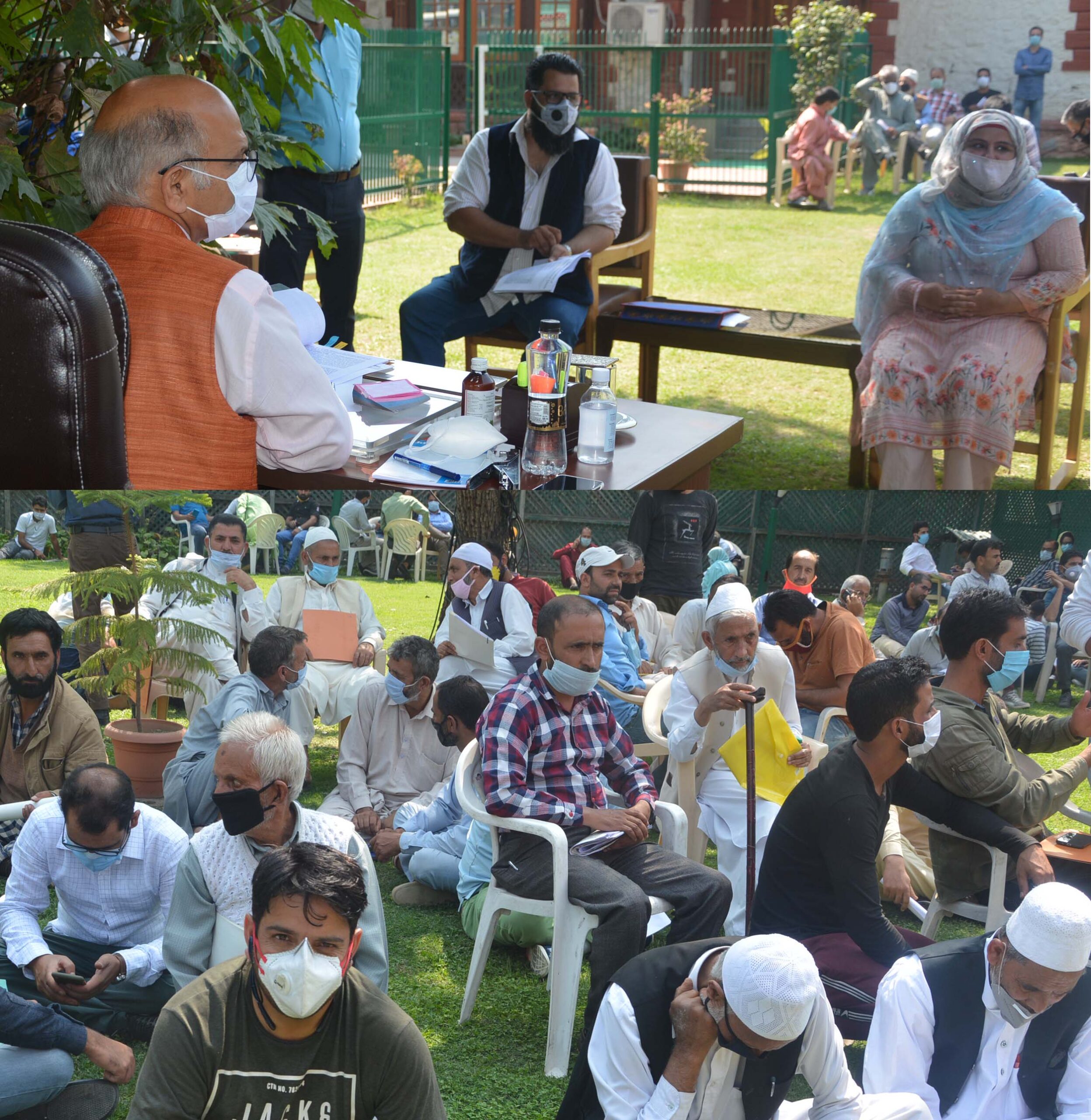Advisor Sharma convenes public hearing in Srinagar; Meets 55 delegations, individuals