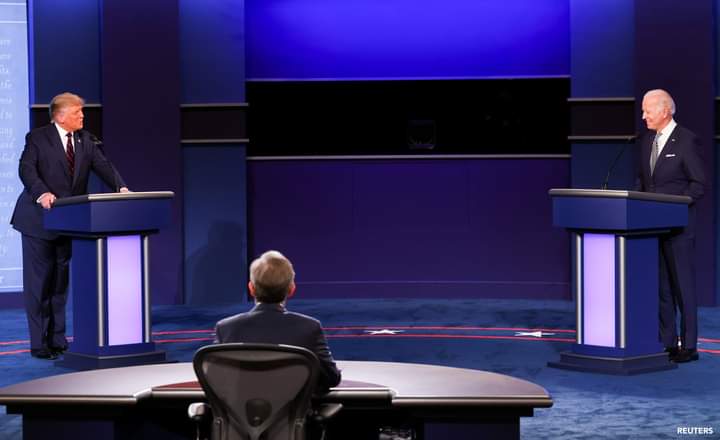 The first presidential debate ahead of the 2020 U.S. presidential election was held Tuesday, September 29, as President Donald Trump and Democratic presidential nominee Joe Biden met onstage in Cleveland, Ohio.