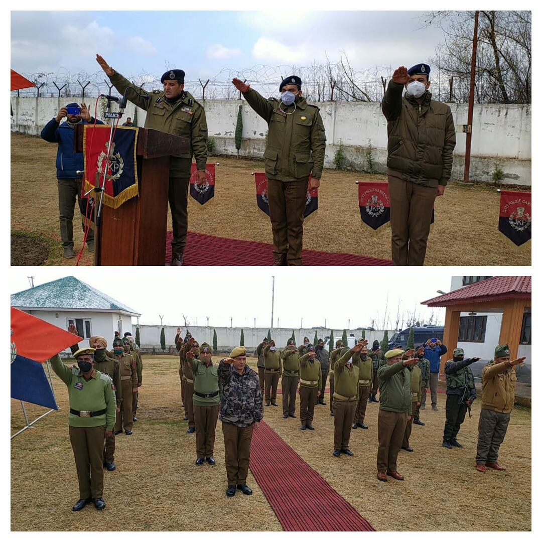 Ganderbal police today celebrated constitutional day