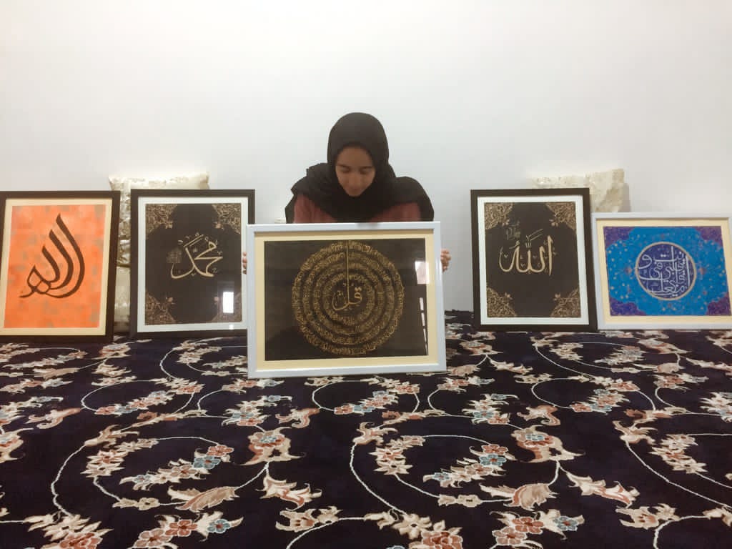 Meet a young student from Srinagar, a calligrapher in demand