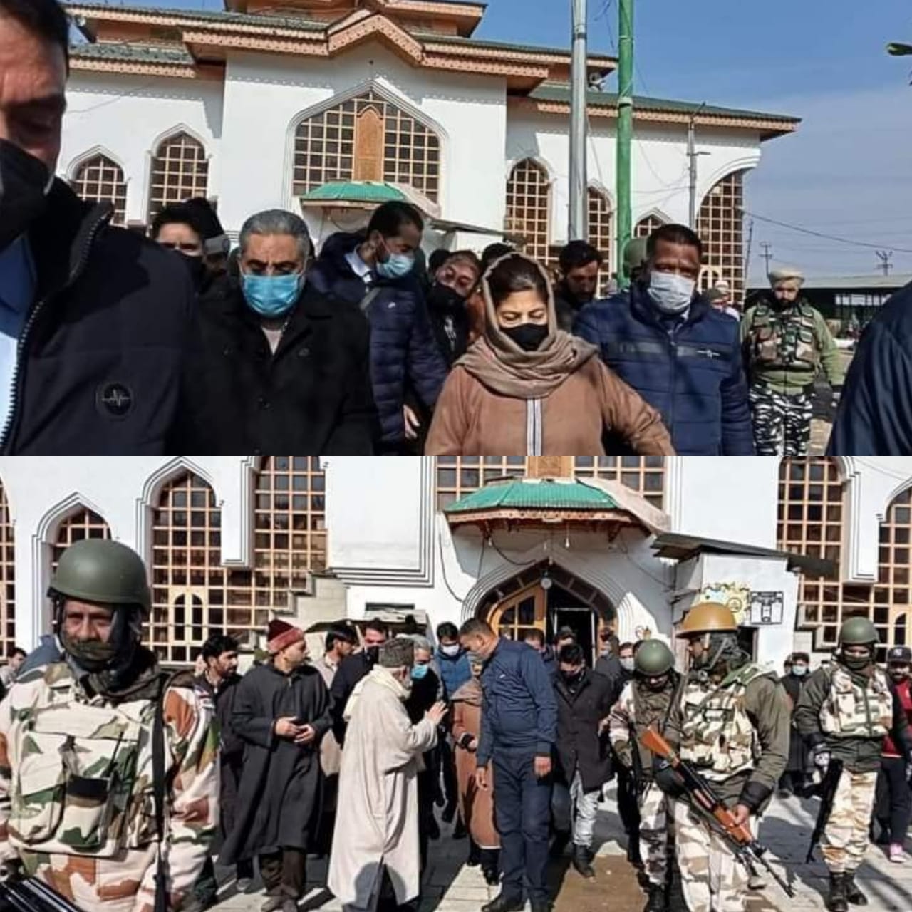 Mehbooba Mufti visits Budgam areas, meets forest dwellers