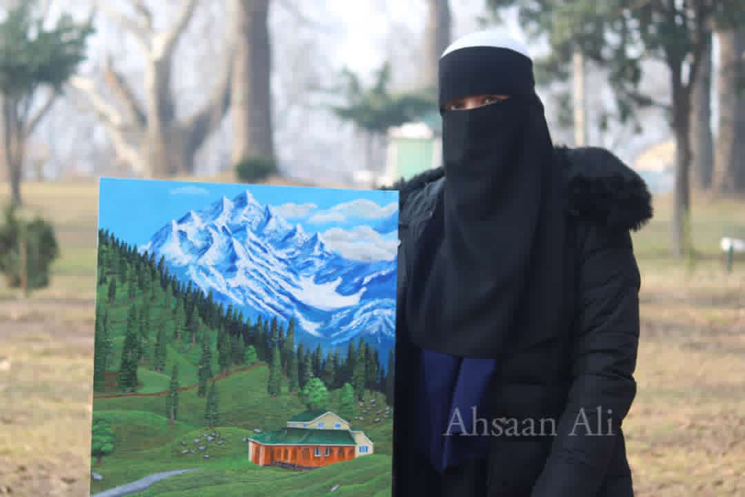 Irtiza firdous, 19 is a young and energetic teenager who is a painting artist.