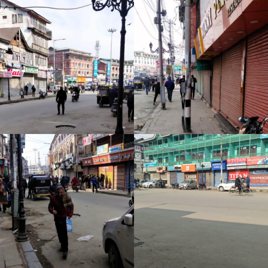 Lawaypora encounter: Spontaneous shutdown in Srinagar markets