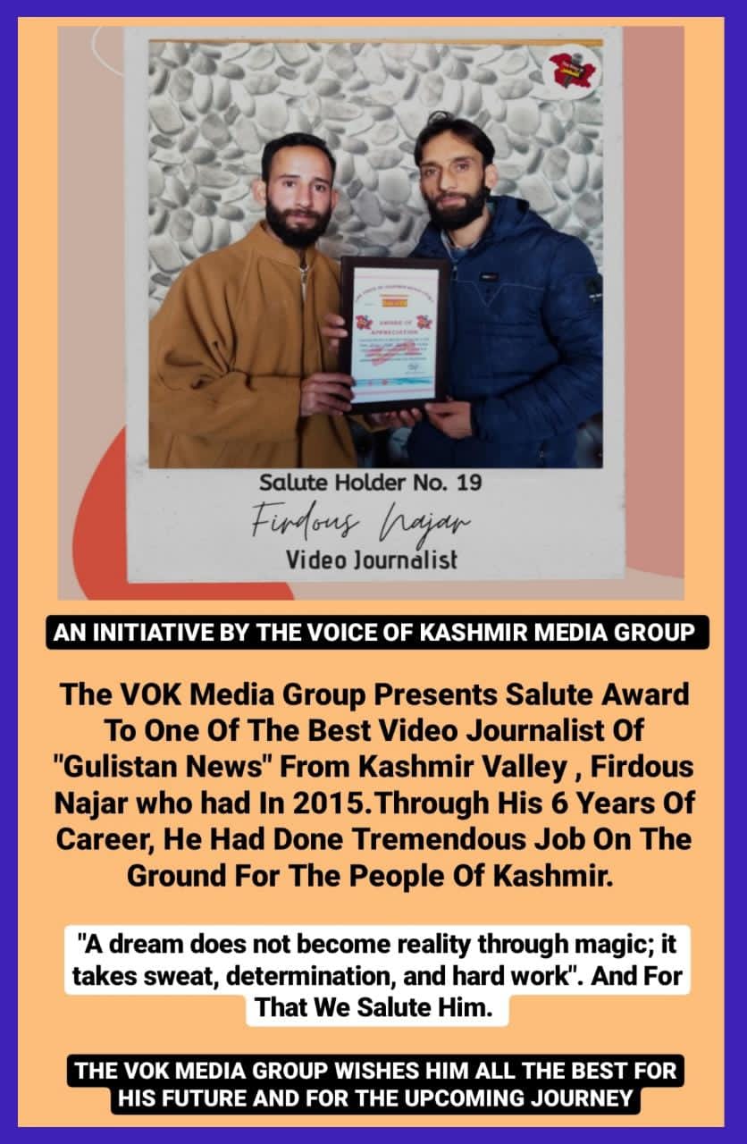 AN INITIATIVE BY THE VOICE OF KASHMIR MEDIA GROUP
