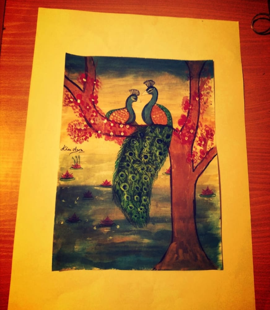The Multi Talented Azra Khan, Artist hailing From Khanyar Srinagar