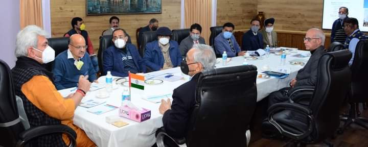 Lt Governor chairs 2nd meeting with experts from power sector, officers of JKPDC in a week