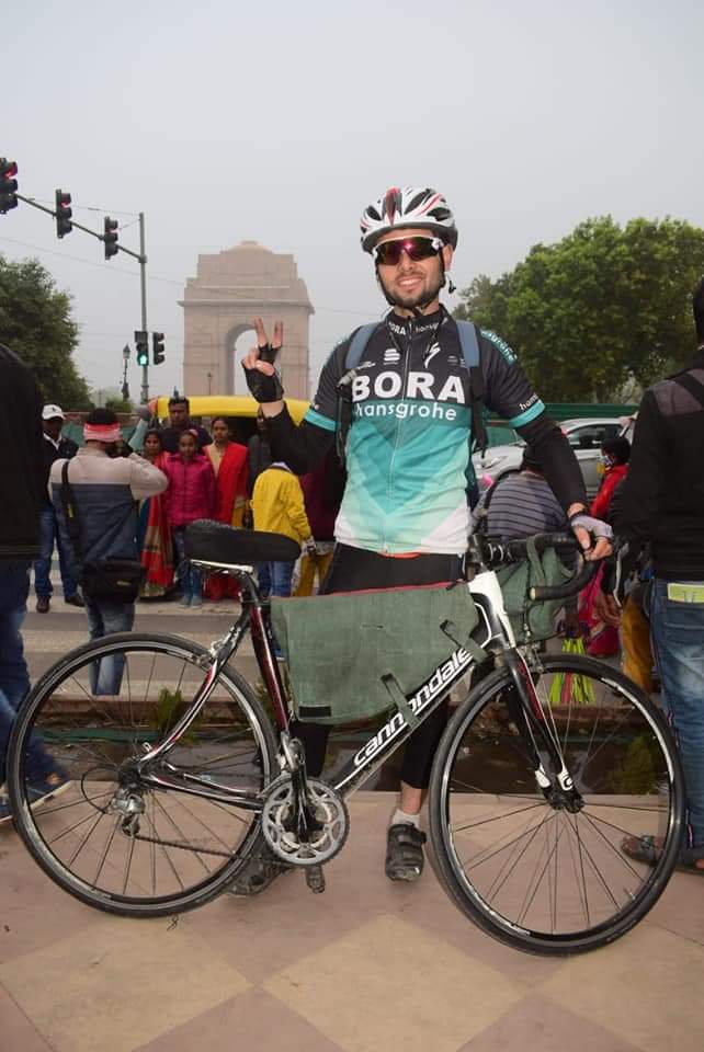 Sopore Youth Sets An Example, Pedals 4,000 Km From Kashmir To Kanyakumari