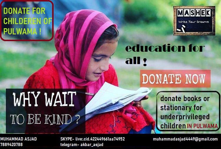 Meet Asjad Akbar : Pulwama youth become helping hand for underprivileged students provide books & Stationary