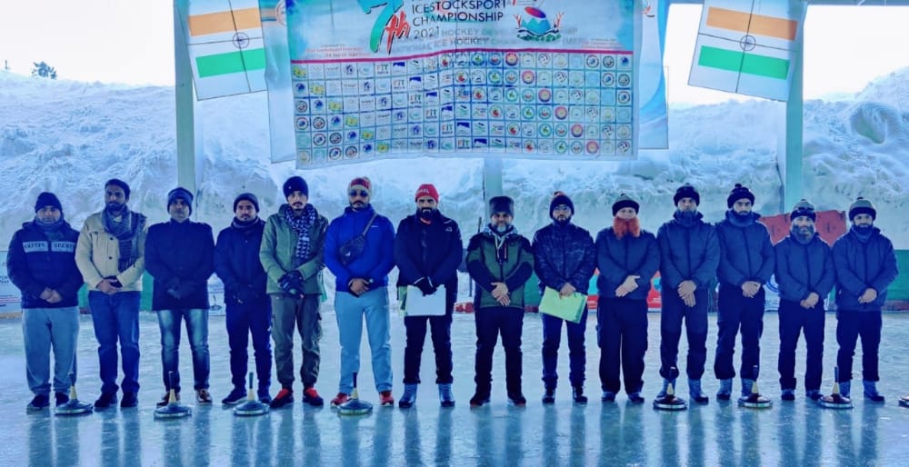 7th National Icestock sports Championship 2020-21CONCLUDES AT GULMARG,  Jammu and Kashmir emerges overall Champions and Ladakh emerged Runners up in the overall Championship.