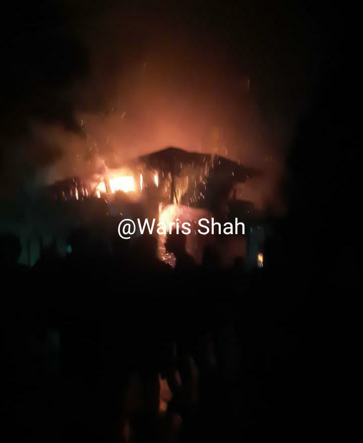 Shop Gutted in a Fire Mishap in Nathpora Anantnag