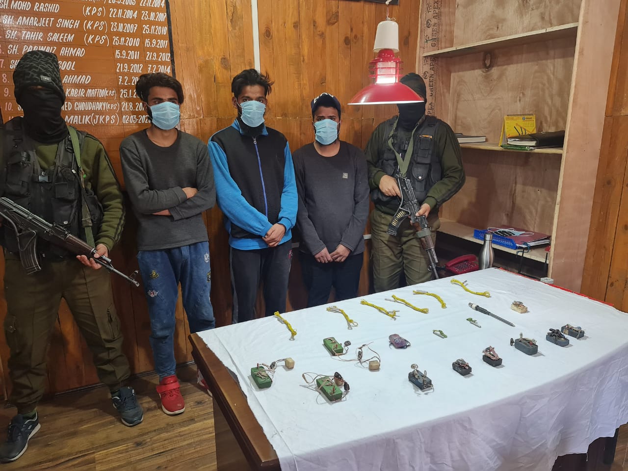 03 Hizb Militant associates arrested in Tral, IED material recovered