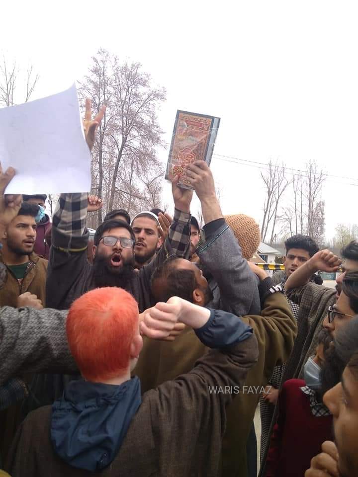 Anti Quran Remarks : Protests Held Across Sopore In North Kashmir