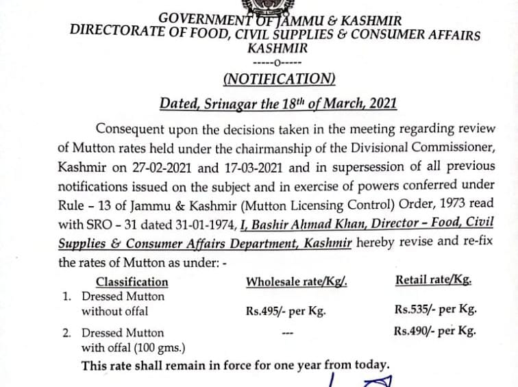 Govt Warns Mutton Dealers With FIR, Sealing Shops If New Rates, Quality Violated