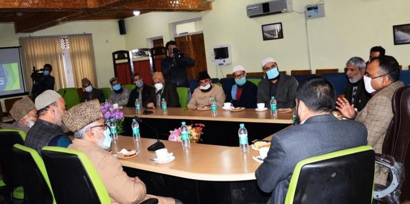 Div Com Kashmir seeks Religious Scholars support to sensitize Youth on dangerous trend in drug abuse
