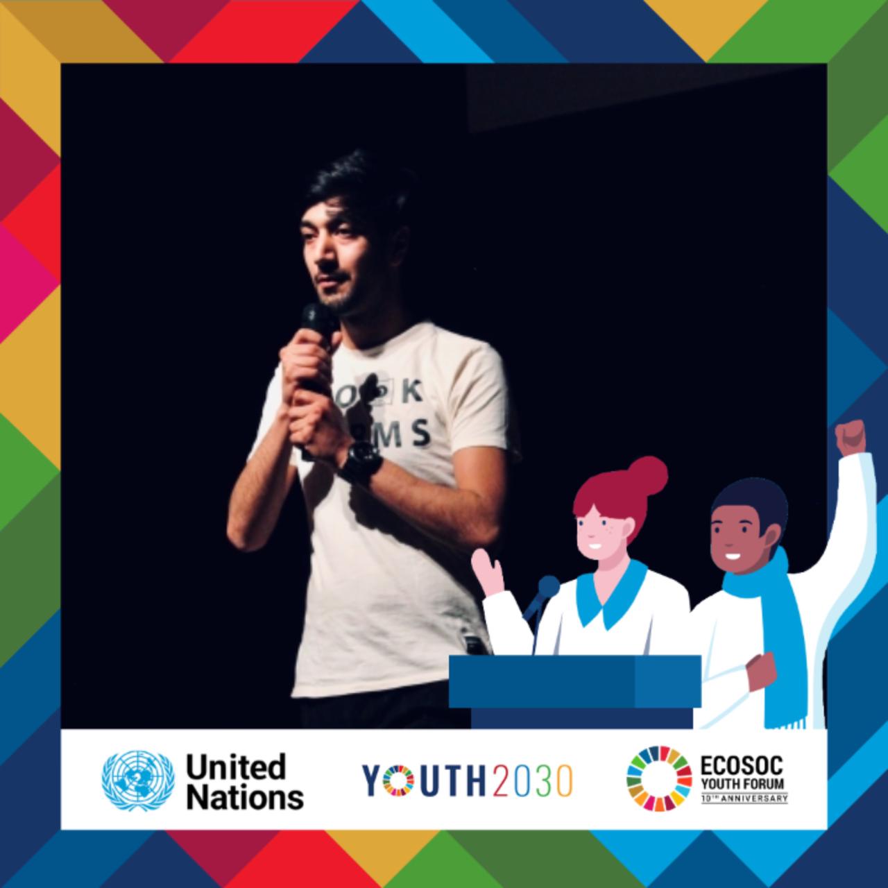 Shopian Boy Musaib Malik Selected for United Nations 10 Anniversary “ECOSOC” Youth Forum.