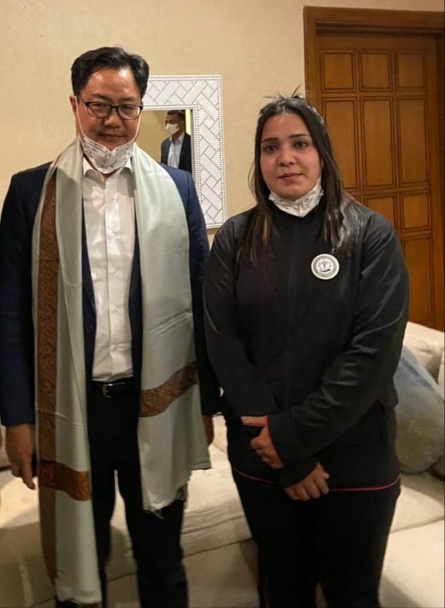 Mansha Bashir Meet Sports Minister in srinagar