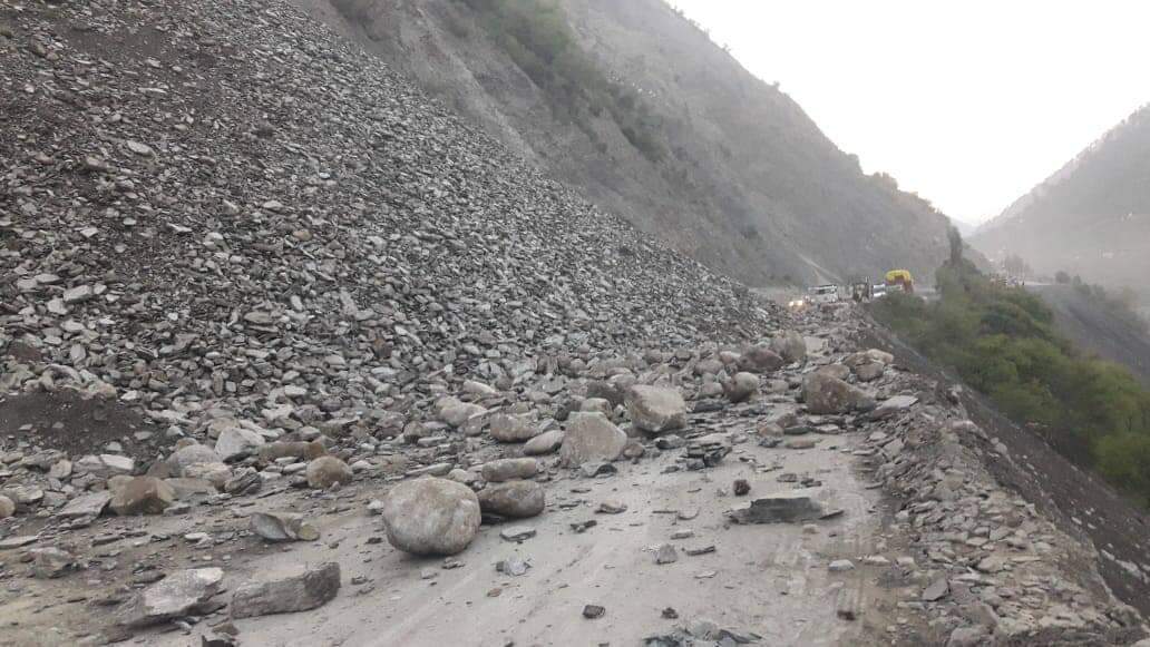 Jammu-Srinagar highway closed after fresh landslide in Ramban
