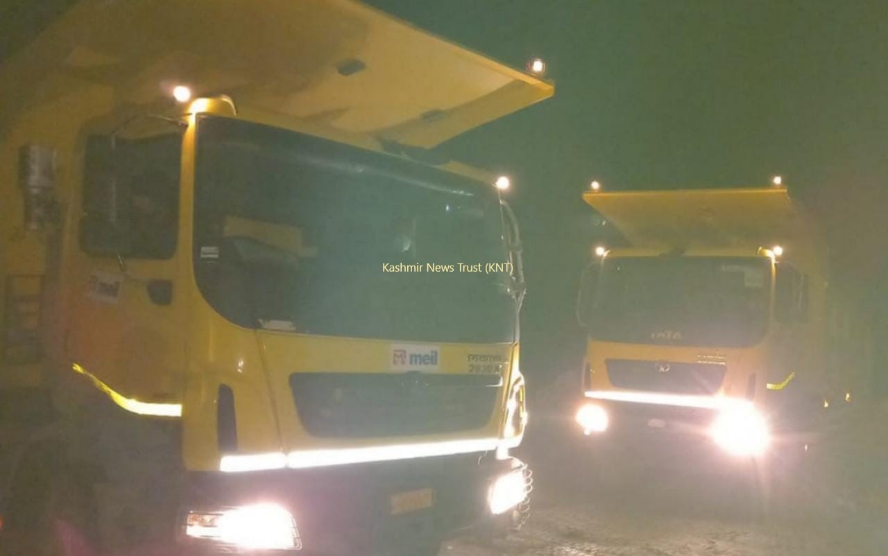 Men allegedly employed by ‘Megha Engineering Infrastructure’ for illegal mining arrested, dumpers, L&T machine seized