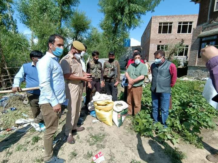 Anantnag Police recovered and seized huge consignment of Contraband substance. Case Registered