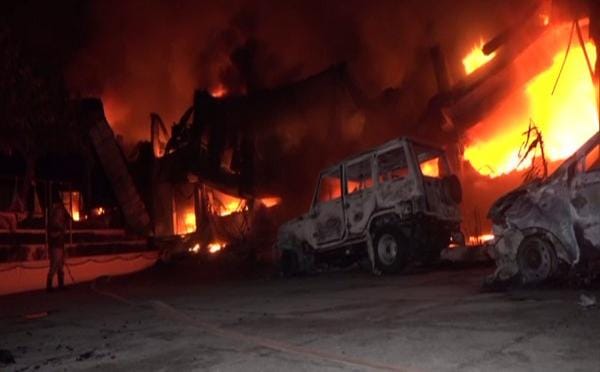 Massive fire breaks out at chemical factory in Udhampur