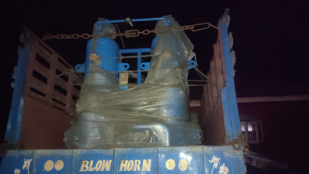 People Protest Against ‘Shifting of Oxygen Plant Machinery’ in Shopian