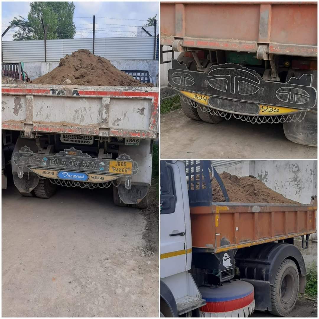 Police arrested 3 Persons for illegal excavation and transportation of clay; 3 Tippers Seized