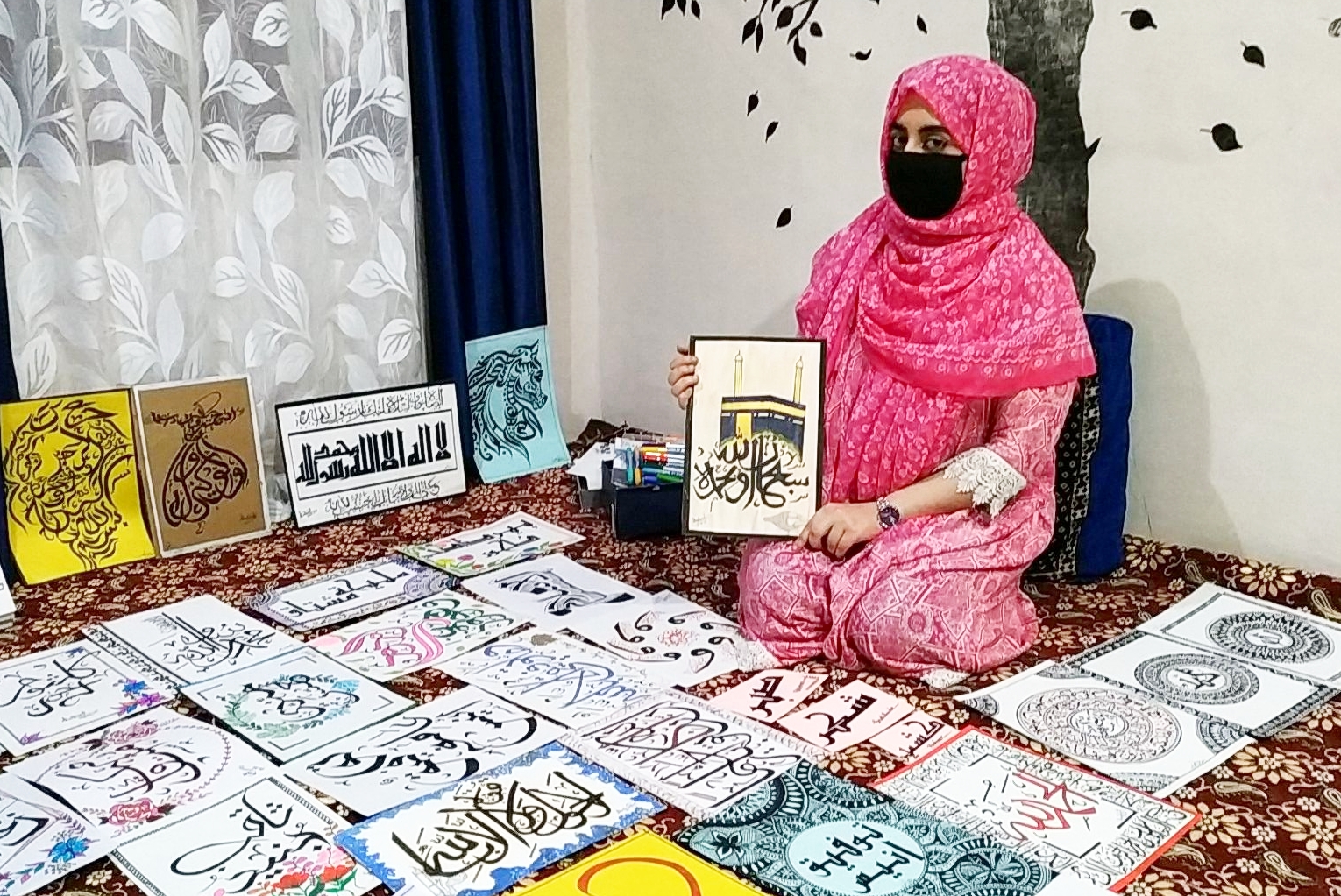 This literature post graduate finds calligraphy ‘eloquent’ during lockdown’; draws appreciation on Social media