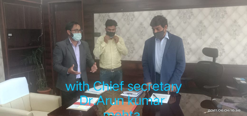 Warm send off and a warm welcome accorded Ex Chief Secretary and New Chief Secretary of J&K UT.