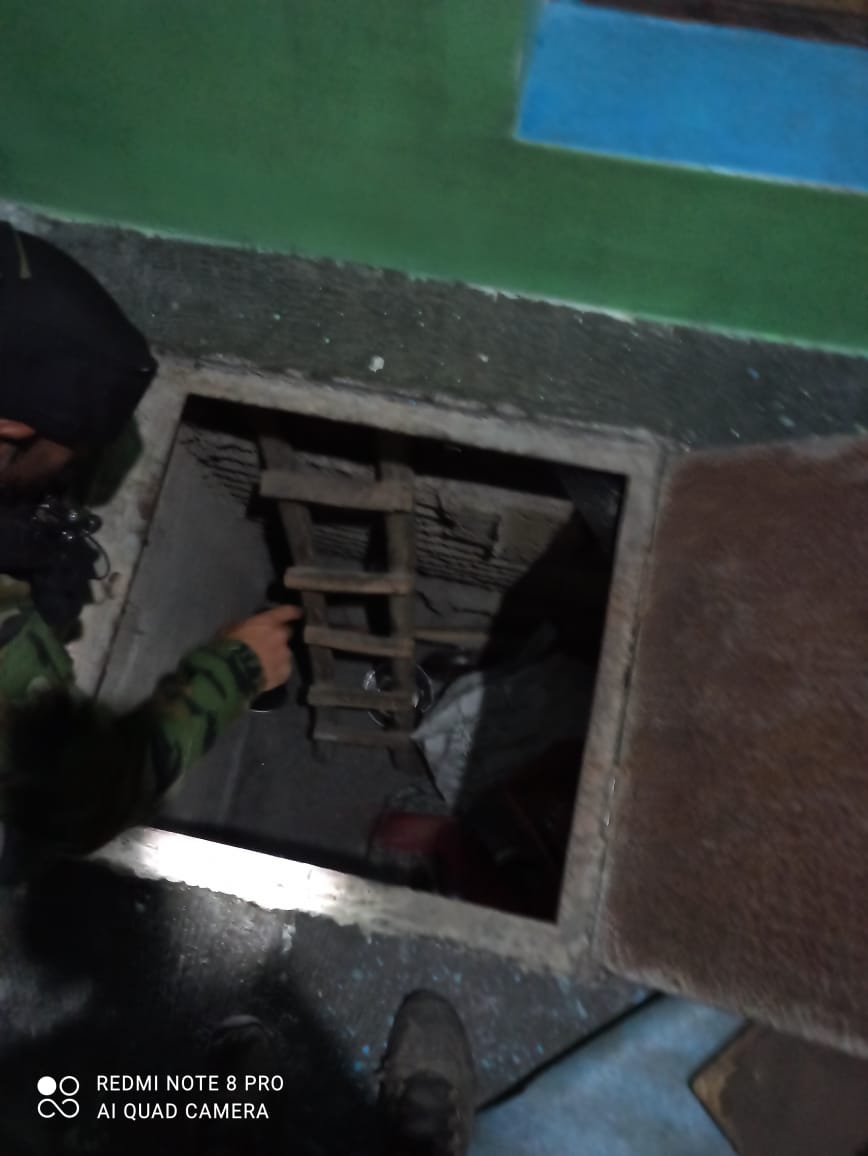 Carpenter detained after underground hideout found inside a room during CASO in Budgam village