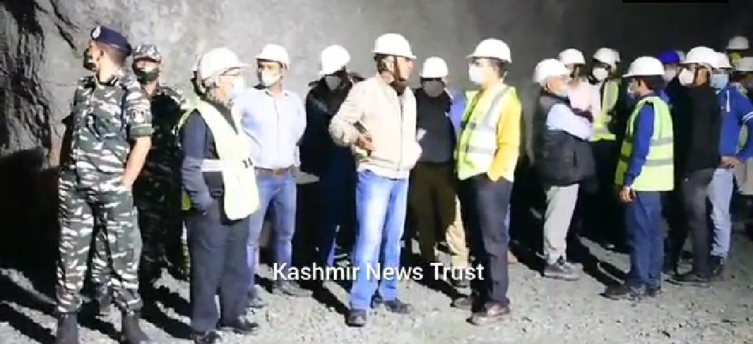 Ceremonial blast for breakthrough of Z-Morh Tunnel conducted in Sonmarg