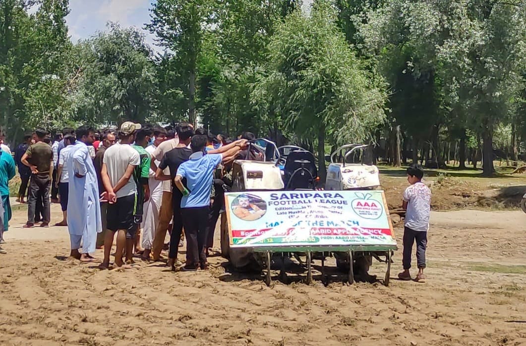 Land dispute: Miscreants damage playground at Rafiabad village, locals seek authorities intervention
