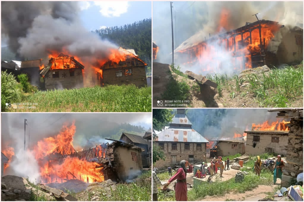 8 houses gutted, over 35 engulfed as massive fire rages in Banihal village