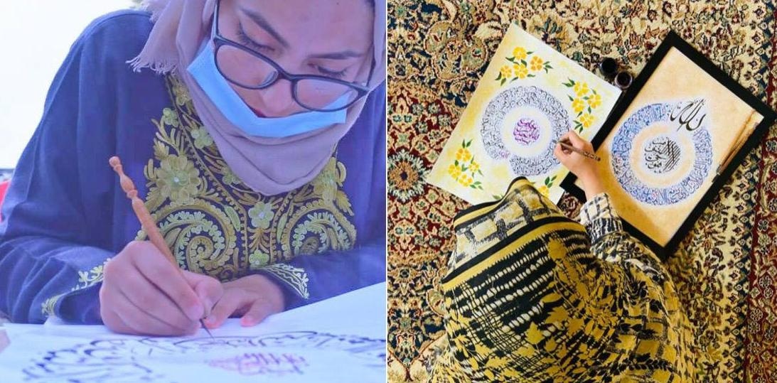 Studying medical, computer science couldn’t prevent this young girl from becoming a calligrapher