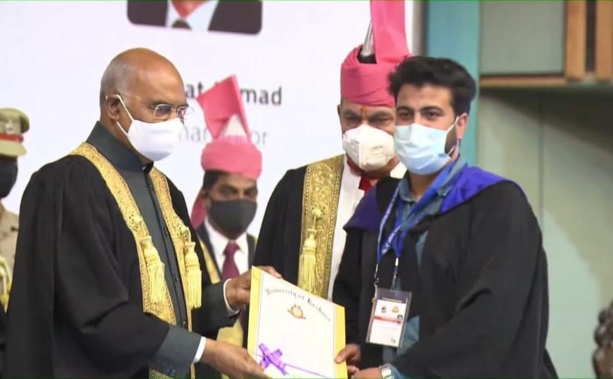 Putting aside personal tragedy, Anantnag boy bags gold medal in mathematics