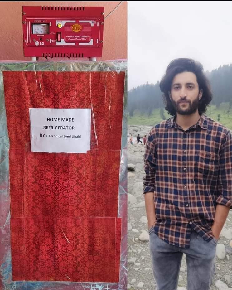 Budgam Tales: Meet 21-years-old Syed Ubiad Bashir, a son of tailor, and an engineer who transforms a Simple Storage trunk into fully working refrigerator