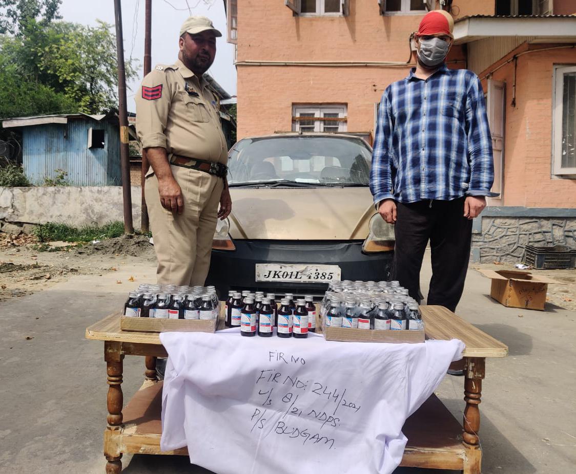 Govt lecturer arrested with 103 bottles of codeine syrup in Budgam: Police