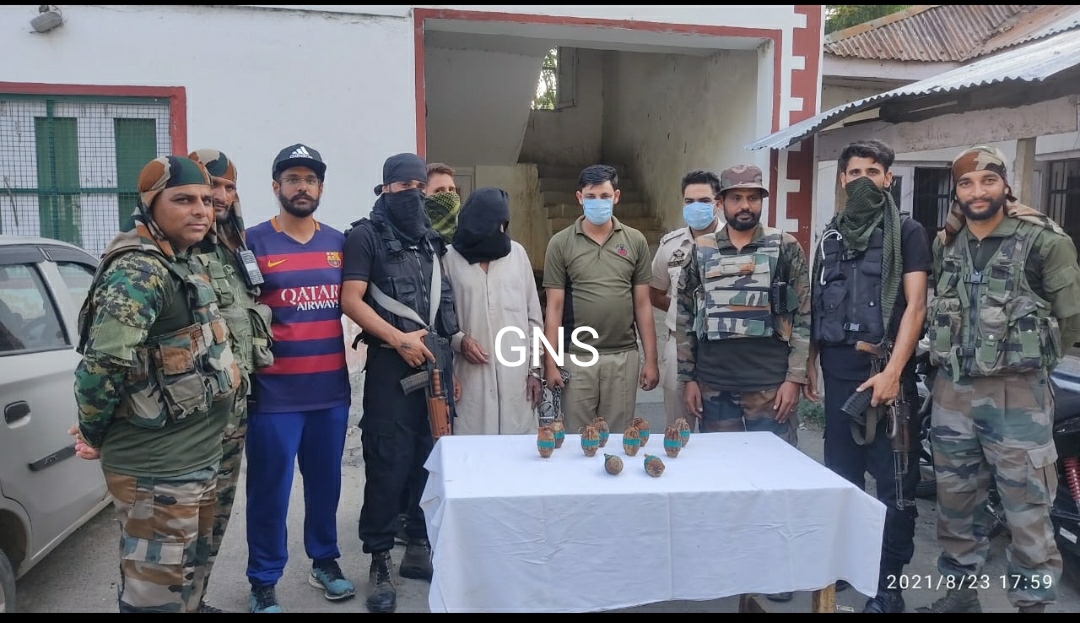 10 Hand Grenades Recovered in Kralpora: Officials