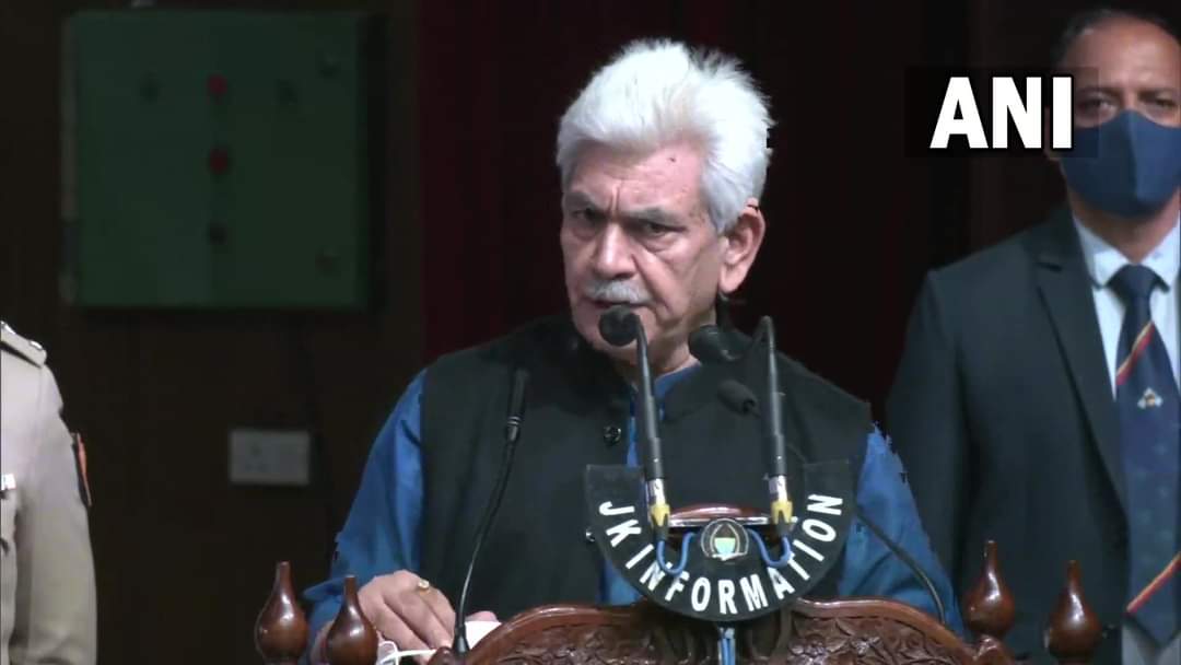 Statement of Lt Governor Manoj Sinha on the Electricity scenario in the UT on the sidelines of a function at Convention Centre