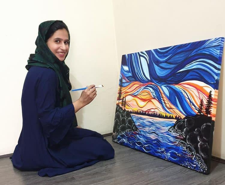 Kashmir Is Blessed With Talent :Faqra Rashid Mir Artist from Qammarwari Srinagar
